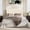 Cream White, Nubby Fabric, variant on Allewie Full Size Platform Bed Frame with Adjustable Headboard and Wooden Slats Support, Boucle Upholstered Mattress Foundation, No Box Spring Required, White