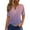 Pink, variant on Baberdicy Basic Button-Down T-Shirt - Women's Solid Color Casual Short Sleeve Top, Comfortable Crew Neck Everyday Essential Tee (Hot Pink | L)