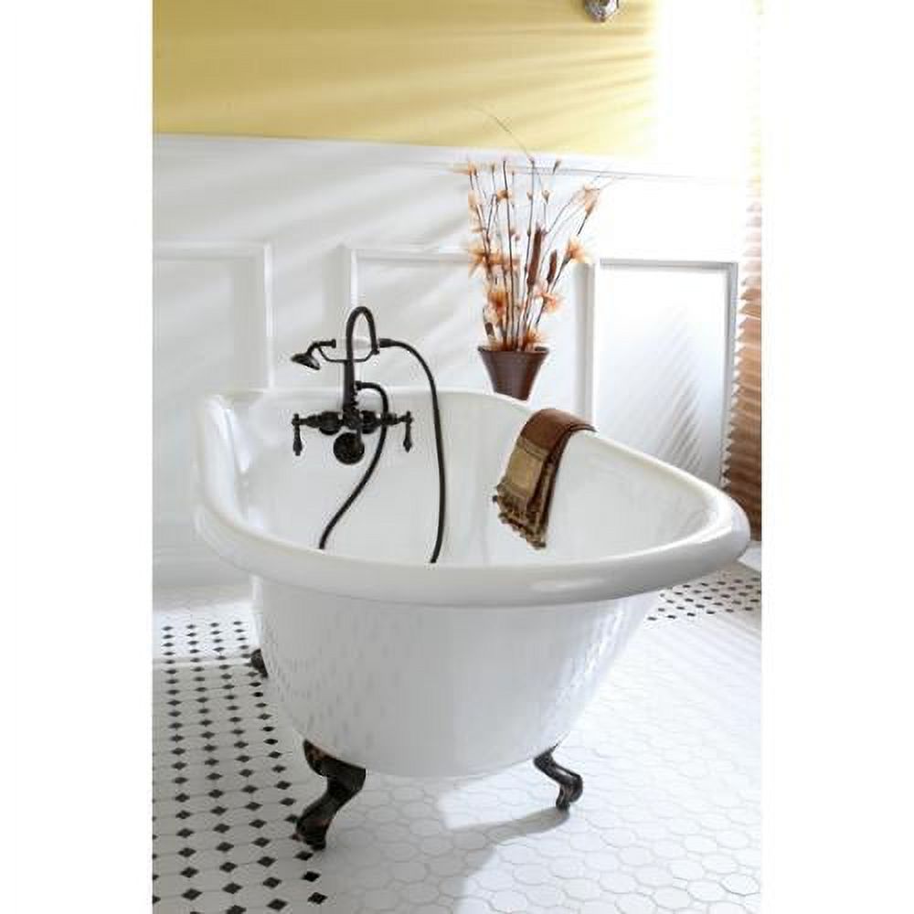 https://www.walmart.com/ip/Kingston-Brass-Classic-Roll-Top-Petite-54-inch-Cast-Iron-Clawfoot-Tub-with-Tub-Wall-Drilling-White-Grey/45255494