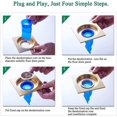 thumbnail image 5 of 2-Pack Adjustable 60mm Silicone Floor Drain Backflow Prevention Valve for Bathroom Pipes, 5 of 5