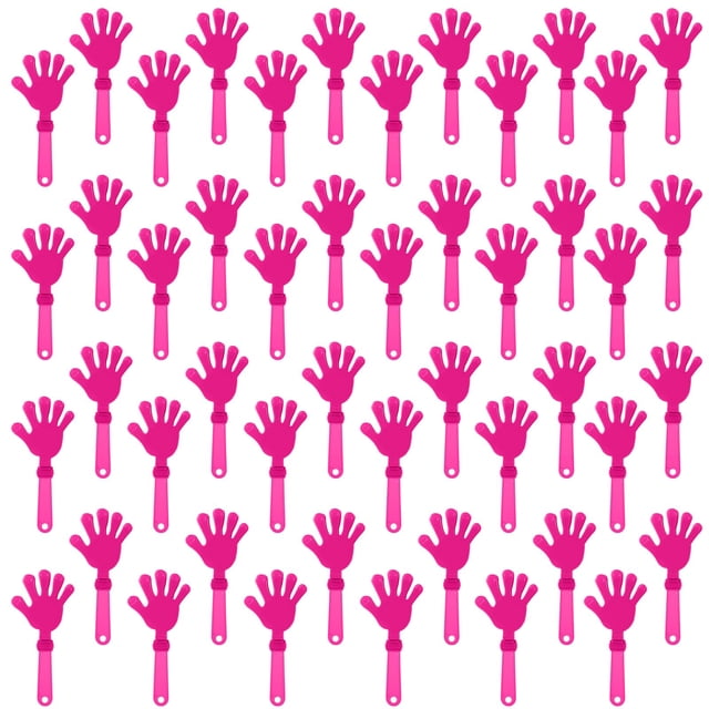 Hand Clappers ZCYSRLQIN, 48 unidades, 19 cm, color rosa intenso