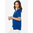 thumbnail image 4 of Jessica London Women's Plus Size Stretch Cotton Eyelet Cutout Tee, 4 of 4
