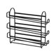 thumbnail image 2 of Soporte para huevos para refrigerador, dispensador de huevos rodante, gran capacidad, mantiene el orden, ahorra espacio, organizador de almacenamiento negro de 3 capas, 2 of 8