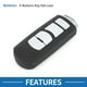thumbnail image 3 of Carcasa de llave remota de entrada sin llave de 4 botones Unique Bargains para Mazda 3 2009-2012, 3 of 7