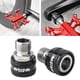 thumbnail image 3 of 2 extensores de pedal para bicicleta de montaña, eje de extensión de 9/16 pulgadas, accesorios de ciclismo Negro plateado, 3 of 8