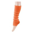 thumbnail image 1 of ylioge Womens Ruffle Leg-Warmers Casual Solid Kitted Y2K Mid-Calf Warm Stacked Footless Socks Sales, 1 of 3