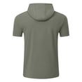 thumbnail image 4 of Camiseta ligera con capucha para running y fitness para hombre - Manga corta, secado rápido, deportiva/ocio, tallas S-XXXL, 4 of 8