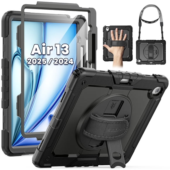 Funda SEYMAC para iPad Air 13 2025/M2 2024 con accesorios