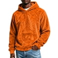 thumbnail image 2 of VBVC Men's Fuzzy Fleece Lightweight Hoodie , Winter Warm Pullover Sweatshirt For Men, S-3XL, 2 of 6