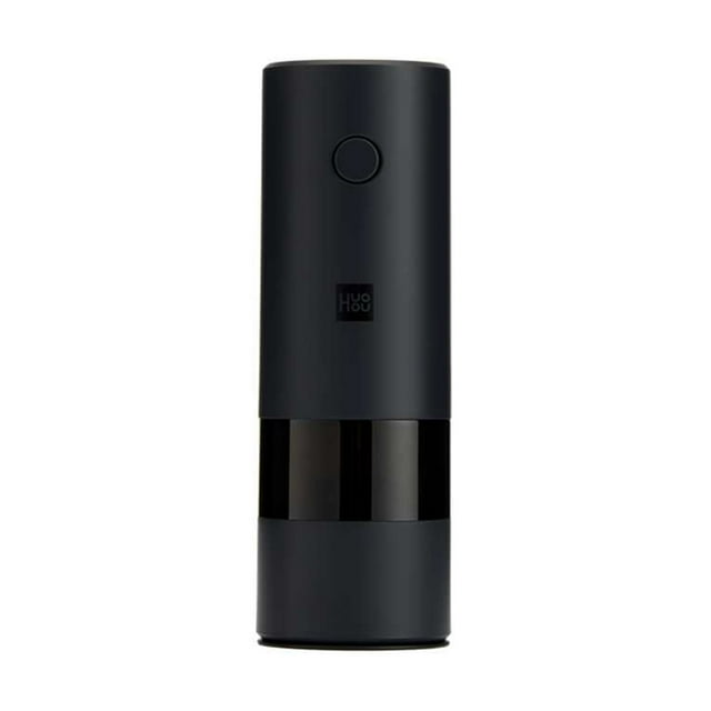 HUOHOU HUOHOU Automatic Electric Spice Grinder with LED Light, Adjustable Ceramic Coarseness, One-Handed Operation, Perfect Kitchen Gift for Cooking Enthusiasts (Batteries Not Included)