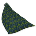 thumbnail image 2 of Wave Lounger Chair Bag, Abstract Chevron Zigzag Inspired Geometric Motif Depiction in Vibrant Colors, High Capacity Storage with Handle Container, Lounger Size, Indigo Apple Green, by Ambesonne, 2 of 5
