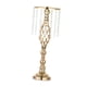 thumbnail image 2 of Candelabro Flores Jarrón Centro de mesa Arreglo de boda Vela de pilar Dorado, 2 of 8