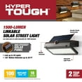 Hyper Tough 1500 Lumen LED Motion Activated Solar Path Light,Durable
