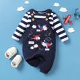 thumbnail image 1 of PatPat 2pcs Baby Boy Airplane Pattern Hanging Strap Set, 1 of 2