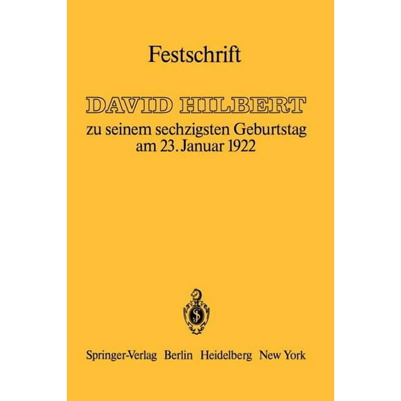 Festschrift: Zu Seinem Sechzigsten Geburtstag Am 23.Januar 1922, (Paperback)