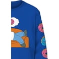 thumbnail image 6 of The Simpsons Long Sleeve Shirt Krusty The Clown, Lisa, Bart, Homer Long Sleeve Tee Graphic T-Shirt Royal, Small, 6 of 7