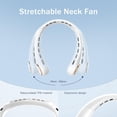 thumbnail image 6 of Neck fan, Portable Fan with 5-17H Lifespan, 4000mAh Neck fan air conditioner with 3 Adjustable Speeds and 64 Cool Lights, Rechargeable Neck Fan, Hands-Free Cooling fan for Summer (Black), 6 of 8