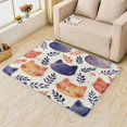 thumbnail image 2 of Cat Area Rug for Bedroom - 4x5 Rug, Cute Cartoon Kitten Soft Non Silp Machine Washable Rugs, Kids Kawaii Low Pile Large Floor Carpet for Living Room Dining Room College Dorm, 2 of 7