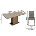 thumbnail image 4 of Juego de Comedor Madesa Keila MCP con Mesa y 4 Sillas, 4 of 6