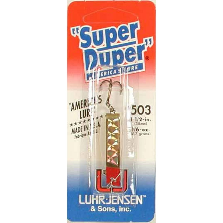 Luhr-Jensen Super Duper Fishing Lure 1-1/8 501 Rainbow Trout 1303-501-0314