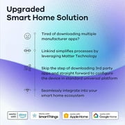 Smart Light Bulbs, Linkind Matter Wifi Color Changing LED Light Bulbs, 9W (60Watt Eqv), A19 E26 RGB Dimmable Smart Light Bulbs Work with Alexa, Google Home, Smartthings, Music Sync, 4 Pack