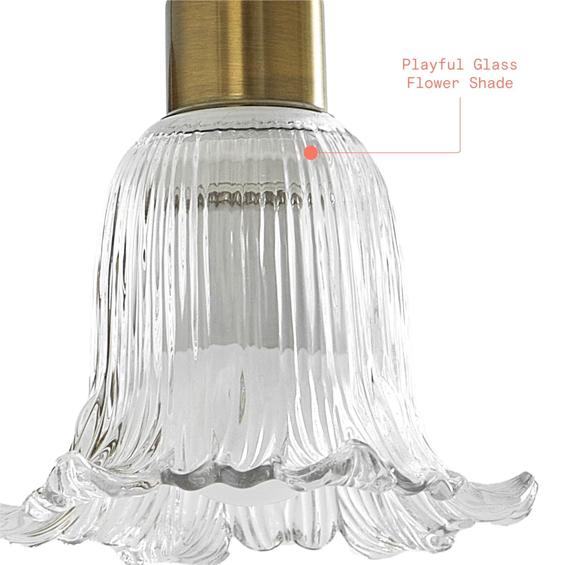 Beautiful Clear Flower Petal LED Rechargeable Wall Sconce by Drew Barrymore