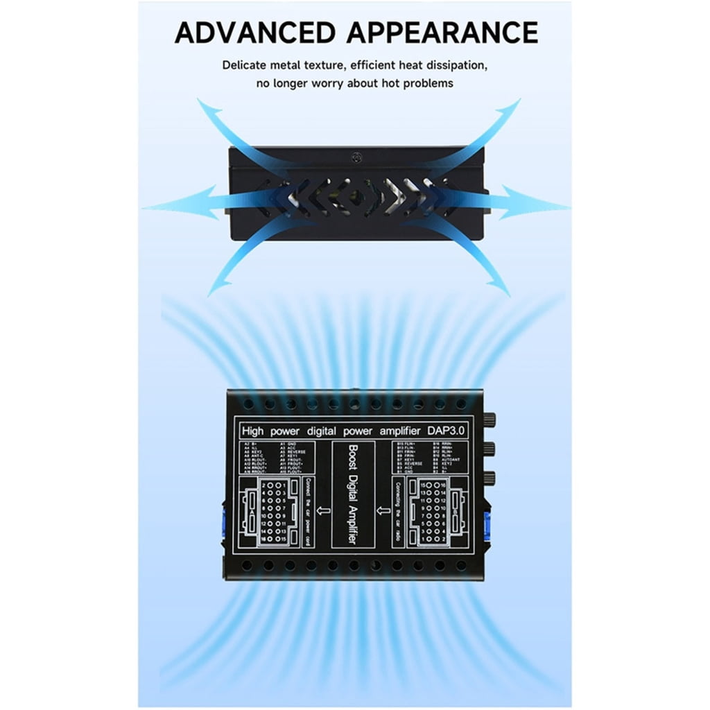 BQBQERT Digital Sound Processors DSP Amplifier for Lossless Upgrade Easy Installation