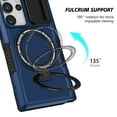 thumbnail image 2 of for Samsung Galaxy S23 Ultra Case with Camera Sliding Cover, [Compatible with MagSafe] with Magnetic Ring Kickstand, Military Grade Heavy Duty Protection Phone Case for Galaxy S23 Ultra, Royalblue, 2 of 10