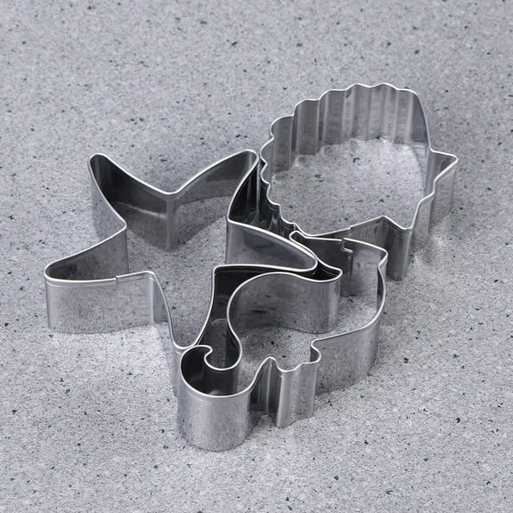 HEALEEP Shell Shaped Cookie Cutter 3Pcs Set For Diy Baking Baking Accessories