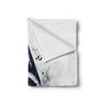 thumbnail image 2 of Tribal Soft Flannel Fleece Throw Blanket, Eagle with Forest and Mountains Astrological Design, Cozy Plush for Indoor and Outdoor Use, 50" x 60", Dark Blue Off White, by Ambesonne, 2 of 6