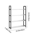 thumbnail image 3 of WEGFTDUOP 4-Tier Quick-Assemble Plastic Shoe Rack 58x56x19 cm Space-Saving Storage Shelf for Entryway Dorm Bedroom Bathroom Lightweight Ventilated Multi-Pair Organizer, 3 of 6
