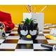thumbnail image 4 of Mini maceta Sanrio Badtz-Maru de cerámica con plantas suculentas artificiales, 4 of 9