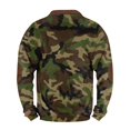 thumbnail image 4 of Men's Fashion Casual Half Zip Camouflage Sweatshirt, Loose Fit Long Sleeve Hoodie, Military Style Streetwear for Outdoor, Christmas, Fall Winter, Hiking and Camp,Dark Gray,5XL, 4 of 6