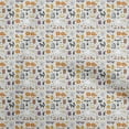 thumbnail image 1 of oneOone Silk Tabby White Fabric Halloween Dress Material Fabric Print Fabric By The Yard 42 Inch Wide, 1 of 4