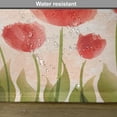 thumbnail image 6 of Ambesonne Floral Place Mats Set of 4, Romantic Tulip Blossoms, Standard Size, Vermilion Green Peach, 6 of 6