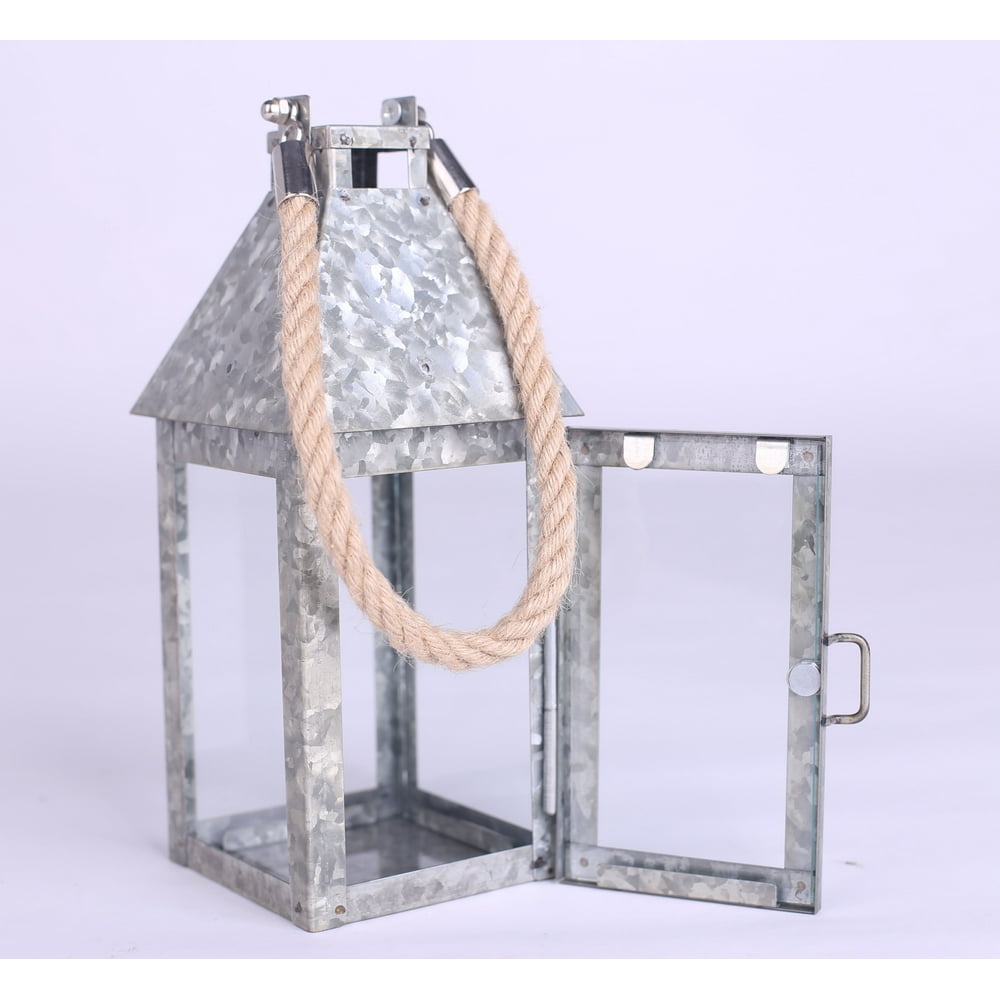 Better Homes & Gardens Outdoor Galvanized Lantern Candle Holder