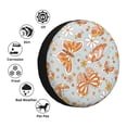 thumbnail image 5 of Gaeub Retro Floral Butterfly 14-17in Tire Cover, Spare Tire Cover, for Camper Caravan, Trailer, Car, Truck, SUV, Jeep - 14 inch, 5 of 9