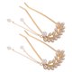 thumbnail image 1 of unbranded 2Ud Pasadores De En U Con Dorados Para Mujer Accesorios Para Peinados Y Recogidos, 1 of 8