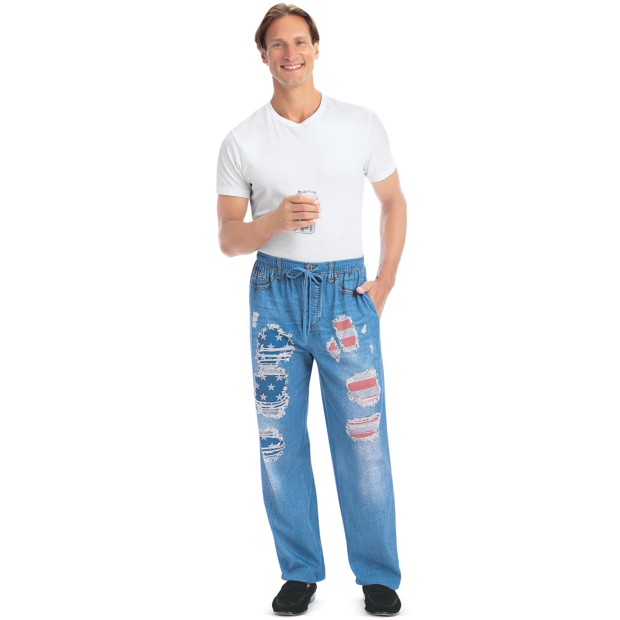 denim pajama pants