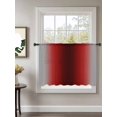 thumbnail image 2 of Sheer Curtains 54 Inch Length, Dark Red Grey Black Ombre Semi Sheer Curtains Light Filtering Window Treatment, Farmhouse Gradient Minimalist Privacy Voile Drapes for Living Room Bedroom 52x54 Inch, 2 of 7