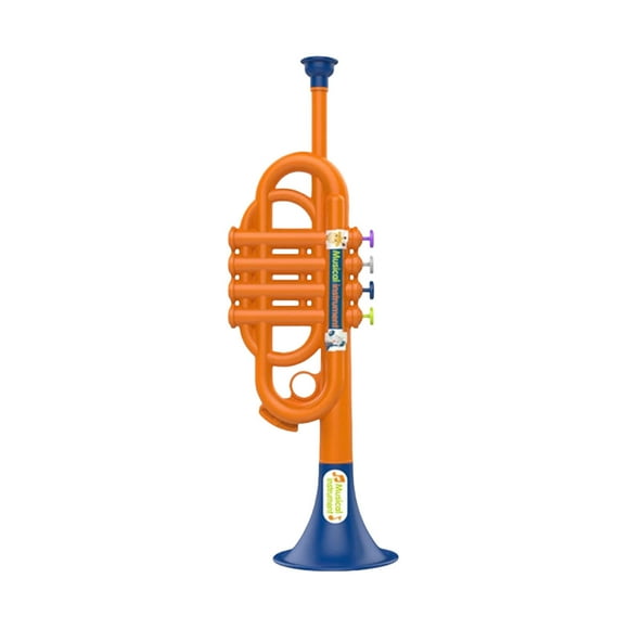 Childrens Educational Musical Instrument Toy Portable Blow Horn For Early Learning Gift Color Standard Plastic Material