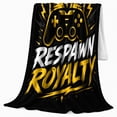 thumbnail image 2 of Gaming Controller Crown autumn celebration Pumpkins Bold Edgy, Warm Flannel Blanket for Living Room and Family Room, Festive autumn celebration Scene, Art Lovers autumn celebration Gift, 2 of 9