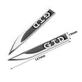 thumbnail image 4 of 3D Metal Styling Car Emblem Fender Stickers Side Body Decor Badge Decal For Golf 5 6 Jetta Bora 4 Motion GTI R Line GTD-Black Red, 4 of 6