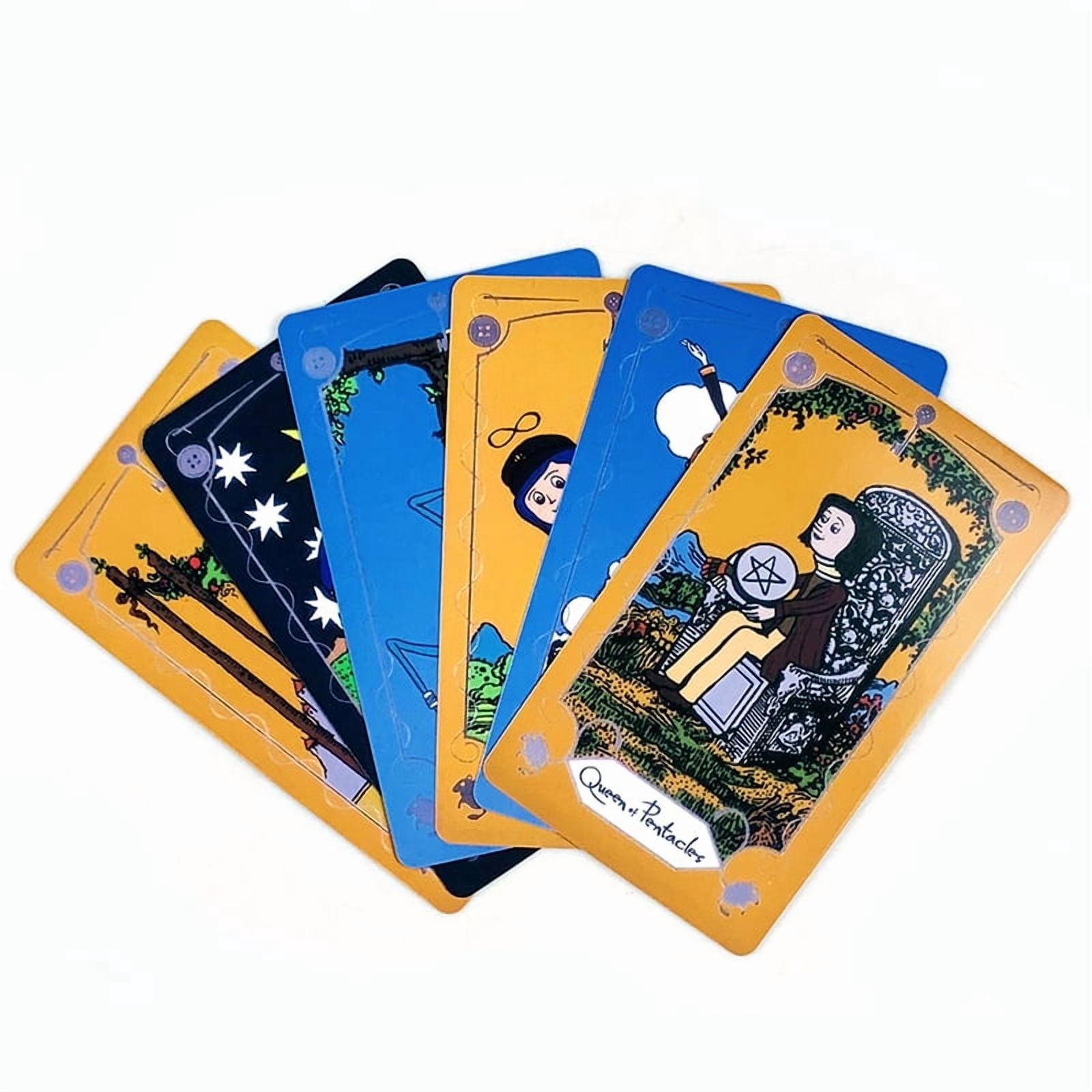 New Tarot Cards A 78 Pcs Tarot Deck The Key That Opens The Door To The Coraline World, Great For Meditation & Party Games