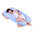 thumbnail image 2 of ZHAOCHENG Funda de almohada para dormir en forma de U, para embarazadas, para el brazo, para el cuerpo, color morado, 2 of 4