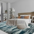 thumbnail image 4 of Wellber Shag Rugs Fluffy Tie-Dyed Area Rug for Bedroom Living Room Carpet Home Decor,5'x8',Blue, 4 of 7