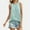 Mint Green, variant on ITSAME Womens Tank Tops, Pleated Round Neck Sleeveless Loose Fit Summer Casual Cami Tees Army Green S