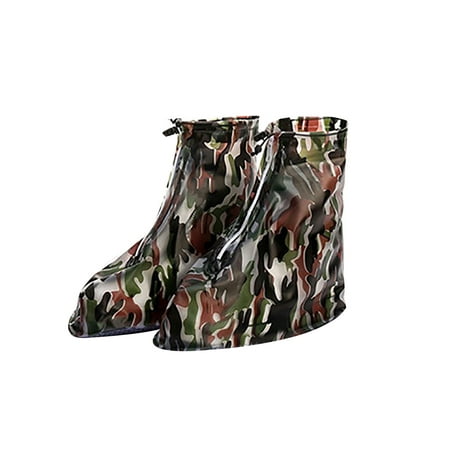 

Rain Boot Waterproof Shoes Cover Women Men Kids Reusable PVC Rubber Sole Overshoes Galoshes 2 Pairs Unisex Anti-slip Waterproof Shoes Cover Zipper Rain Boots Overshoes
