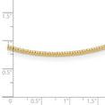 thumbnail image 4 of 14K Yellow Gold Link Omega Chain Necklace 1.5 mm D/C Neckwire 18 inch 1.47, 4 of 4