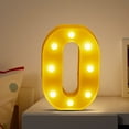 thumbnail image 5 of TOPRenddon LED Marquee Letter Lights Sign, Light Up Alphabet Letter for Home Party Wedding Birthday Decoration O, 5 of 5